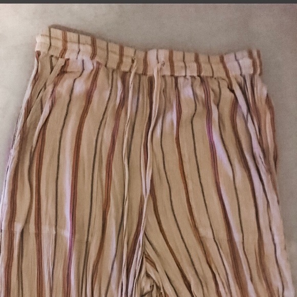 Urban Outfitters Crinkle Striped Drawstring Pants - Picture 2 of 5